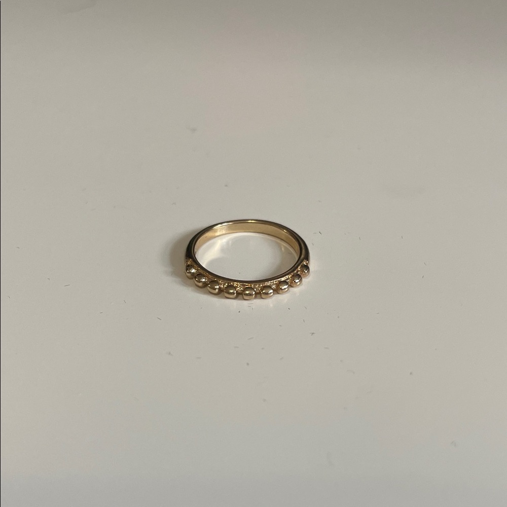 Gold Bead accent Ring